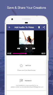 Add Audio to Video & Trim Captura de tela