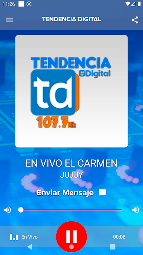 Android application Tendencia digital 107.7 screenshort