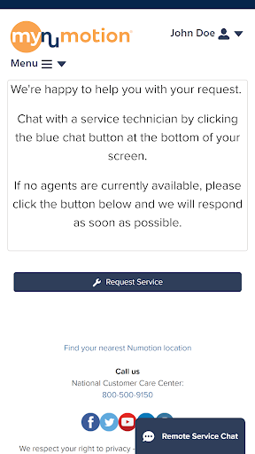 myNumotion Screen 3