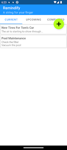Android application Remindify - quick reminders screenshort