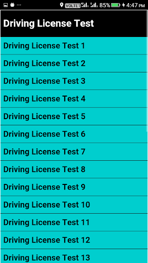 RTO Exam Driving License Test