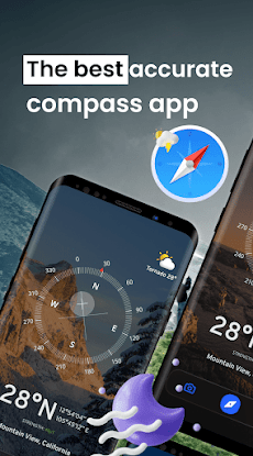 Smart compass app: weather forecast, GPS locationのおすすめ画像1