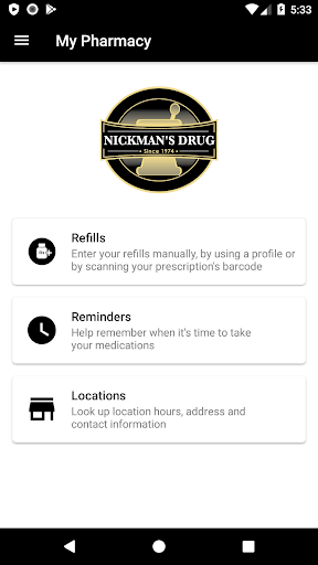 Android application Nickman's Drug screenshort