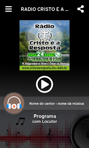 RÁDIO CRISTO É A RESPOSTA Screen 2