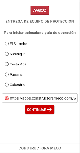 Android application MECO - App Epp screenshort