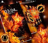 screenshot of Fire Flower Launcher Theme