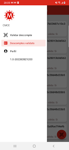 Android application Mercats de Reus - Validar QRs screenshort