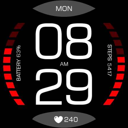 Key098 Digital Watch Face screenshot 24
