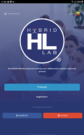 Android application HybridLab screenshort