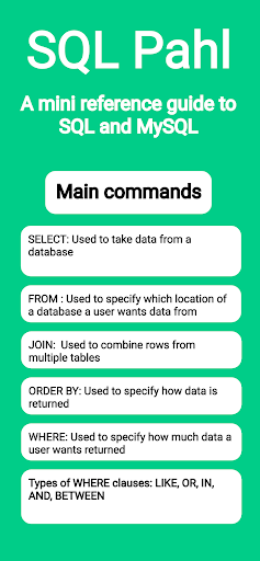 Android application SQL Pahl screenshort