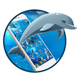 Ocean seaworld dolphin 2d (free)Theme icon