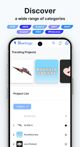 Bluetags Screen 2