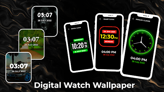 Digital Watch Wallpapers For PC installation
