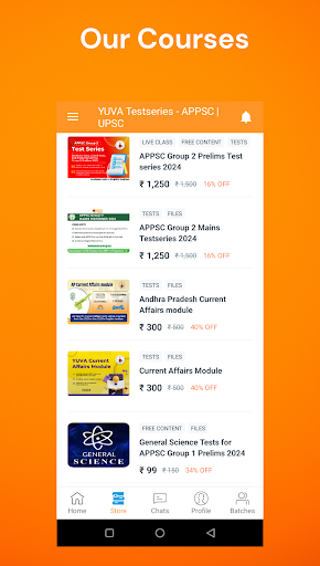 YUVA Competitive Academy Screen 2