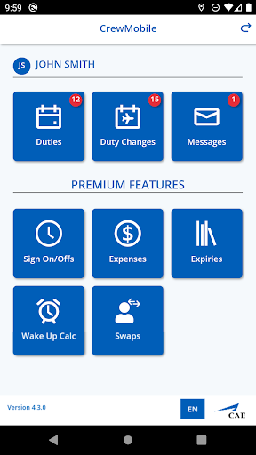 CrewMobile Screenshot