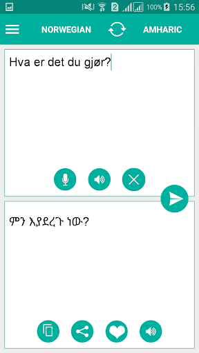 Norwegian Amharic Translator Screen 2