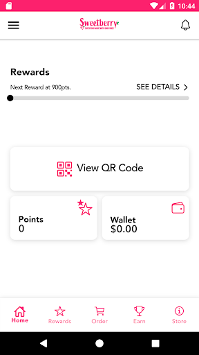 Screenshot of Sweetberry Bowls Rewards