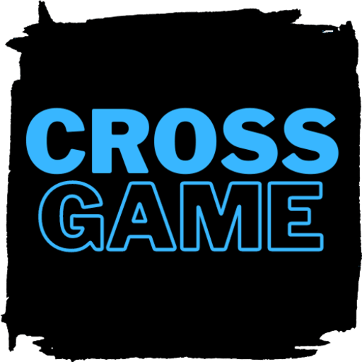 Simple Cross words game logo