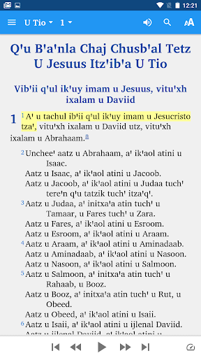 Android application Ixil San Juan Cotzal Bible screenshort