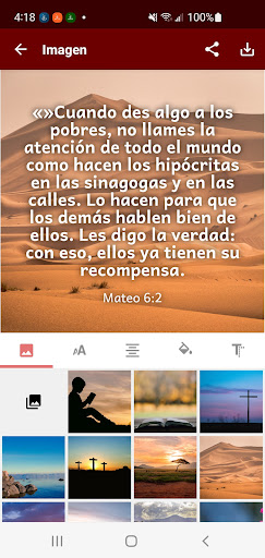 Screenshot of Spanish PDT Bible