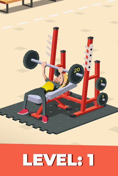 Idle Fitness Gym Tycoon - Game banner