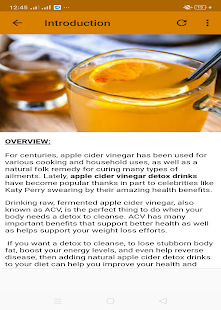 Скачать игру Apple Cider Vinegar Detox Recipes для Android бесплатно