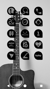 Captura de pantalla del paquet d'icones fosques