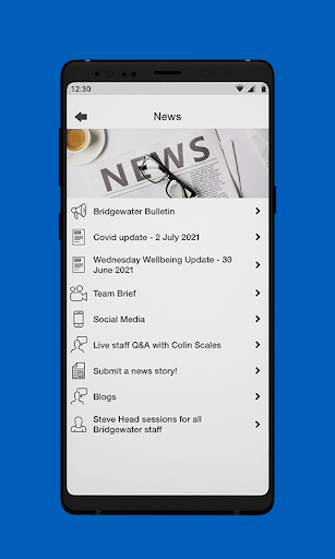 MyBW Screen 2