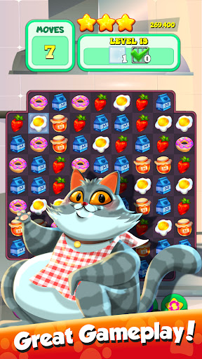 Greedy Cat Match 3 Screen 2