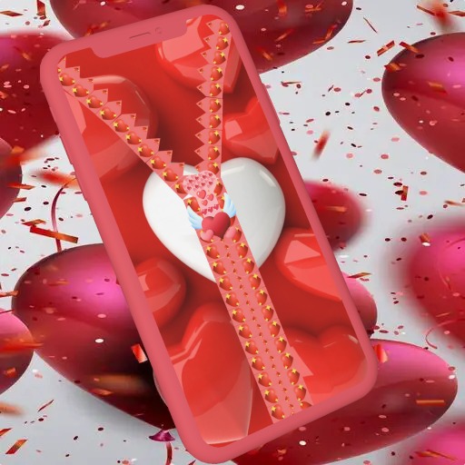 Heart Zipper Lock Screen logo