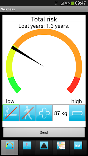 Android application SickLess screenshort
