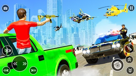 Futuristic Flying Car Drive 3D