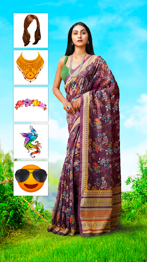Women Design Saree Pics Editor
