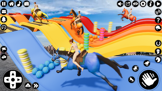 ركوب الخيل الملون: لعبة الحصان