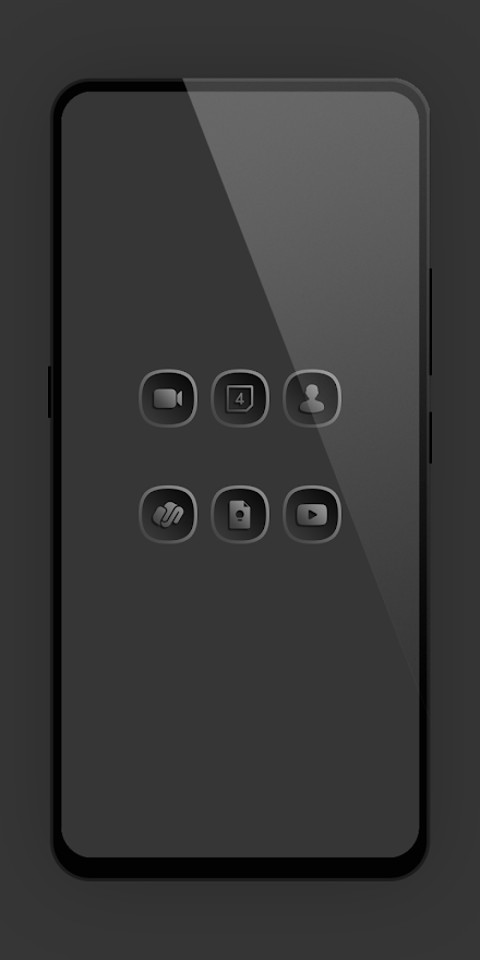 Shadow Gray Icon Pack Screen 2