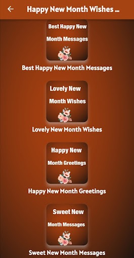Happy New Month Messages -Wish Screen 2