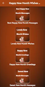 Happy New Month Messages -Wish