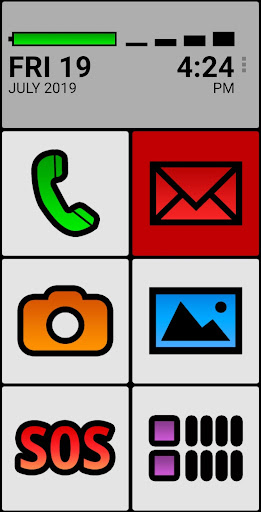 Android application BIG SMS for Seniors screenshort