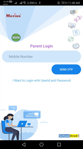 Android application Motion junior college screenshort