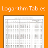 Logarithm Tables : Math Solver icon