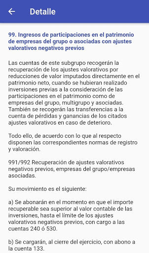 Plan General de Contabilidad Screen 2