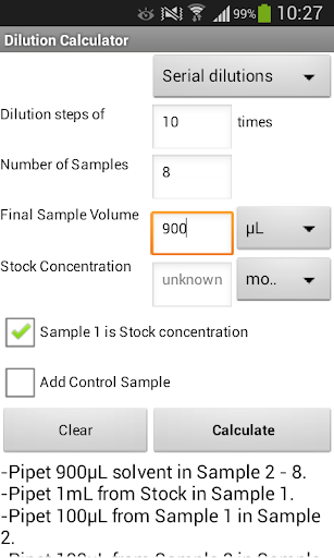 Dilution Calculator Free