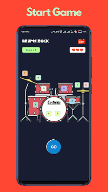 #2. Drums Rock (Android) By: Codedady Solutions