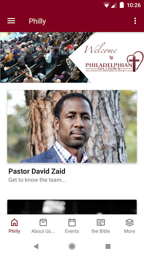 Android application The Philadelphian SDA Church screenshort
