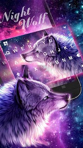 Starry Wolf Keyboard Theme For PC installation