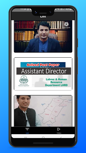 Android application PACE ACADEMY screenshort