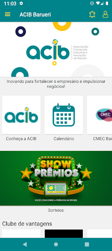 Android application ACIB Barueri screenshort