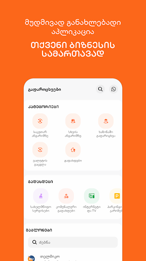 Bank of Georgia Business Screen 2