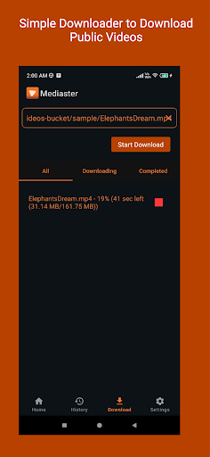 Mediaster Simple Video Player