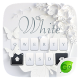 White GO Keyboard Theme icon